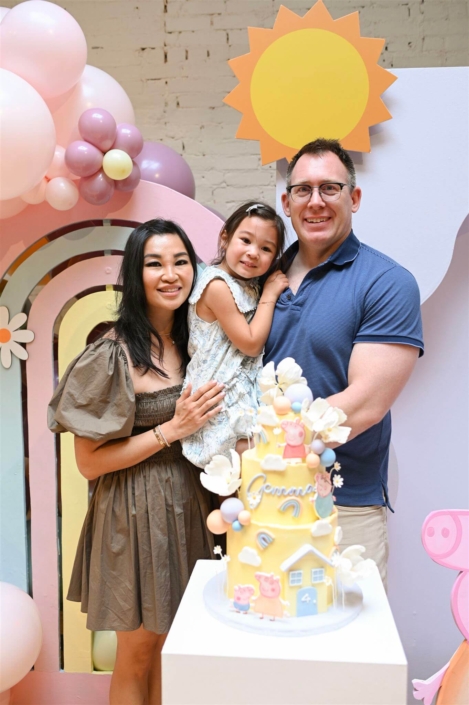 family celebrating a birthday at the annex brooklyn