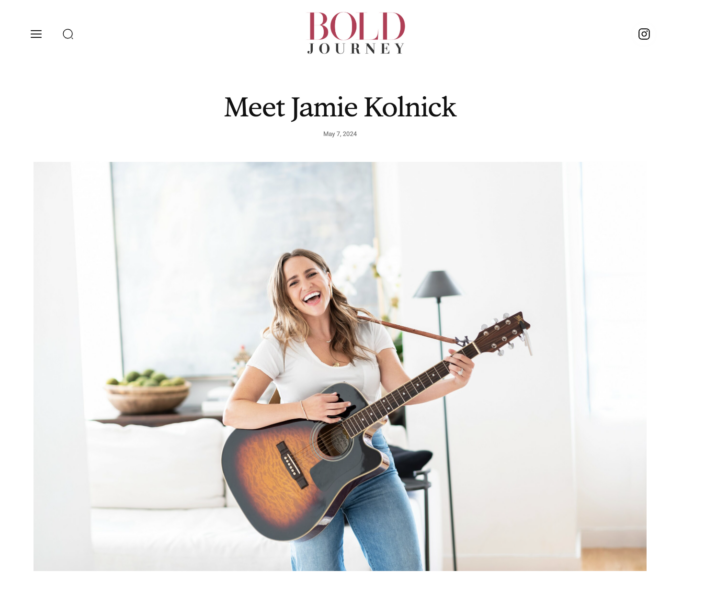 Jamie Kolnick - Jam with Jamie for Bold Journey